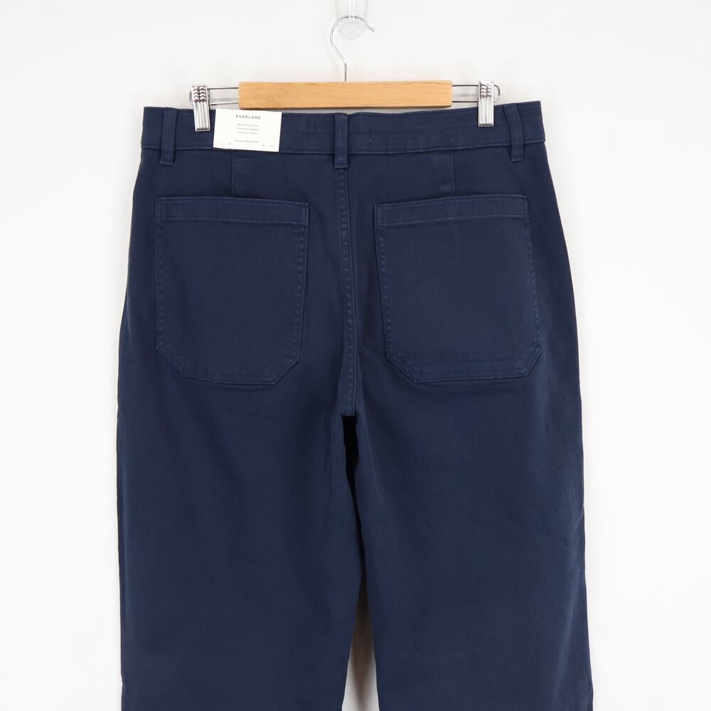 NWT Everlane The Utility Barrel Pant High Rise In Navy Blue Size 14 Tall - Picture 6 of 10